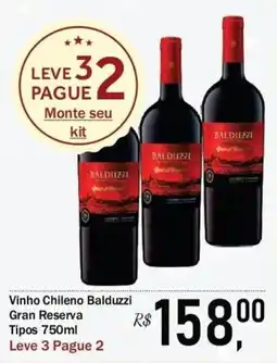 Festval Vinho Chileno Balduzzi Gran Reserva oferta