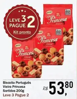 Festval Biscoito Português Vieira Princesa Sortidos oferta