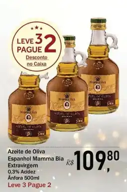 Festval Azeite de Oliva Espanhol Mamma Bia Extravirgem oferta