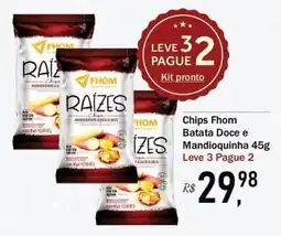 Festval Chips Fhom Batata Doce e Mandioquinha oferta