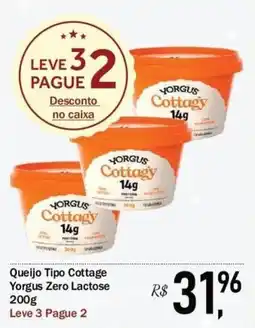 Festval Queijo Tipo Cottage Yorgus Zero Lactose oferta