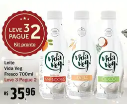 Festval Leite Vida Veg Fresco 700ml oferta