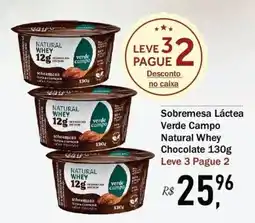 Festval Sobremesa Láctea Verde Campo Natural Whey Chocolate oferta