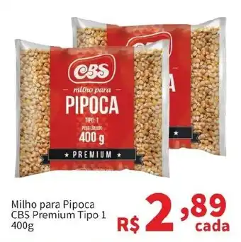 Milho para Pipoca CBS Premium Tipo 1