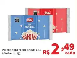 Macromix Atacado Pipoca para Micro-ondas CBS sabor manteiga oferta
