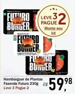 Festval Hambúrguer de Plantas Fazenda Futuro oferta