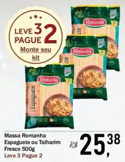 Festval Massa Romanha Espaguete ou Talharim Fresco oferta