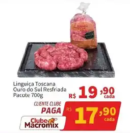 Macromix Atacado Linguiça Toscanas Ouro do Sul Resfriada oferta