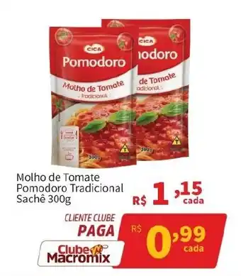 Macromix Atacado Molho de Tomate Pomodoro Tradicional oferta