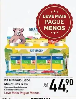 Festval Kit Granado Bebê Miniaturas 60ml oferta