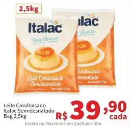 Macromix Atacado Leite Condensado Italac Semidesnatado oferta