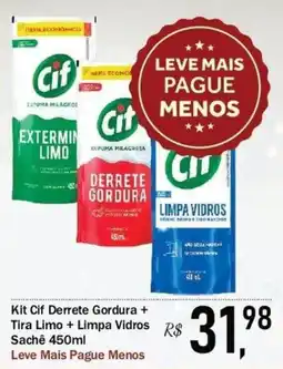 Festval Kit Cif Derrete Gordura + Tira Limão + Limpa Vidros oferta