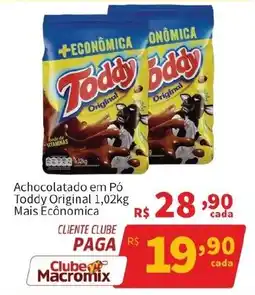 Macromix Atacado Achocolatado em Pó Toddy Original oferta