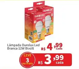 Macromix Atacado Lâmpada Oourlux Led Branca 12W Bivolt oferta