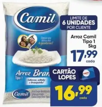 Lopes Supermercados Arroz Branco Tipo 1 oferta