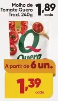 Lopes Supermercados Molho de Tomate Quero oferta