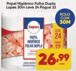 Lopes Supermercados papel higiênico folha dupla oferta