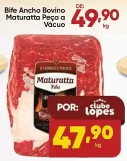 Lopes Supermercados Bife Ancho Bovino Maturatta Peça a Vácuo oferta
