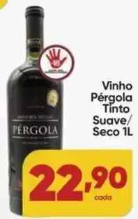 Lopes Supermercados Vinho Pérgola Tinto Suave oferta
