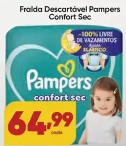 Lopes Supermercados Fraldas descartáveis pampers confort sec oferta