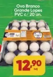 Lopes Supermercados Ovo Branco Grande Lopes oferta