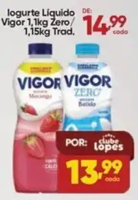 Lopes Supermercados Iogurte Líquido Vigor Zero oferta