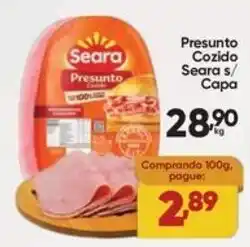 Lopes Supermercados Presunto Cozido Seara s/ Capa oferta