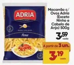 Lopes Supermercados Macarrão c/ Ovos Adria oferta