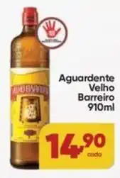 Lopes Supermercados Aguardente Velho Barreiro oferta