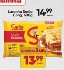 Lopes Supermercados Lasanha Sadia Bolonhesa oferta