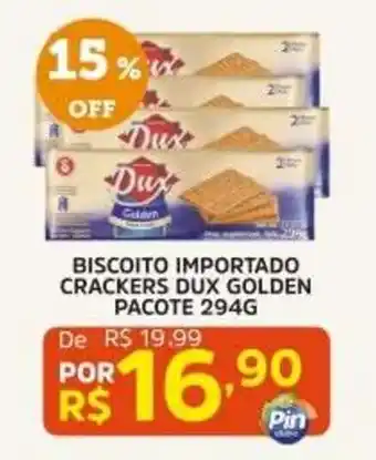 Biscoito importado crackers dux golden