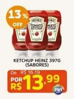 Pinheiro Supermercado ketchup heinz 397g (sabores) oferta