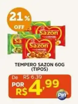 Pinheiro Supermercado Tempero sazon 60g (tipos) oferta