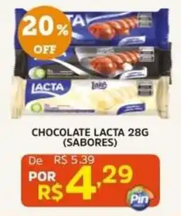 Pinheiro Supermercado Chocolate lacta 28g (sabores) oferta