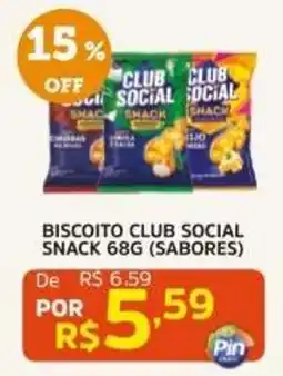 Pinheiro Supermercado Biscoito club social snack (sabores) oferta