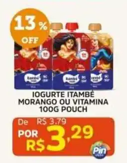 Pinheiro Supermercado Iogurte itambe morango ou vitamina 100g pouch oferta