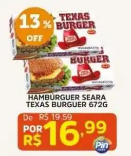 Pinheiro Supermercado hambúrguer seara texas burguer oferta