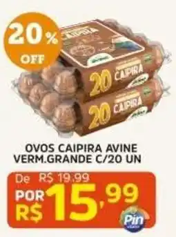 Pinheiro Supermercado ovos caipira avine oferta