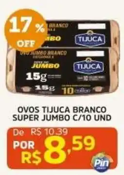 Pinheiro Supermercado ovos tijuca branco super jumbo oferta