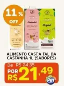 Pinheiro Supermercado Alimento castanha 1l sabores oferta