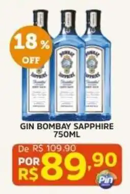 Pinheiro Supermercado Gin bombay sapphire oferta