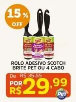 Pinheiro Supermercado rolo adesivo scotch brite pet ou 4 cabo oferta