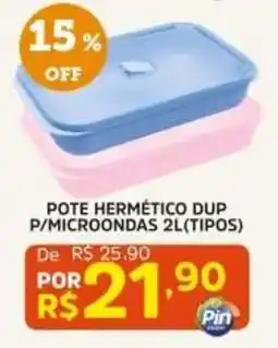 Pinheiro Supermercado pote hermético dup p/microondas 2l(tipos) oferta