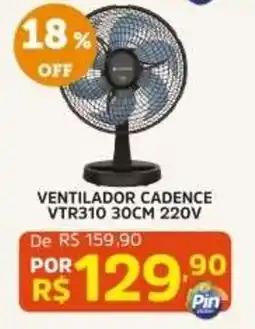Pinheiro Supermercado ventilador cadence vtr310 30cm 220v oferta