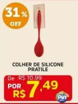 Pinheiro Supermercado colher de silicone pratile oferta