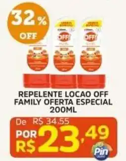 Pinheiro Supermercado Repelente locao off family oferta especial oferta