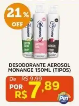 Pinheiro Supermercado Desodorante aerosol monange oferta