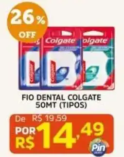 Pinheiro Supermercado fio dental colgate 50mt (tipos) oferta