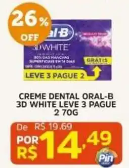 Pinheiro Supermercado Creme dental oral-b 3d white oferta