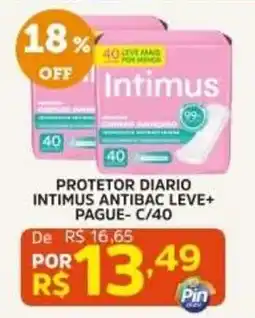 Pinheiro Supermercado protetor diario intimus antibac leve+ oferta